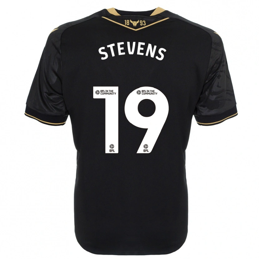 Danxen Heren Lily Stevens #19 Zwart Goud Uitshirt Uittenue 2025/26 T-Shirt België