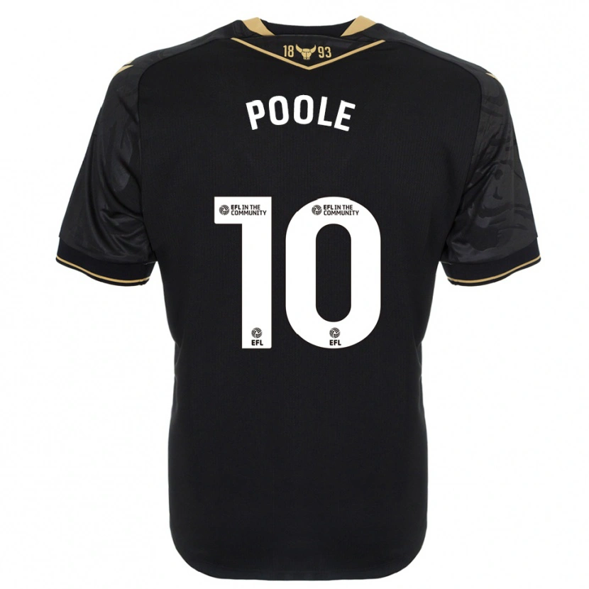 Danxen Heren Pheobie Poole #10 Zwart Goud Uitshirt Uittenue 2025/26 T-Shirt België