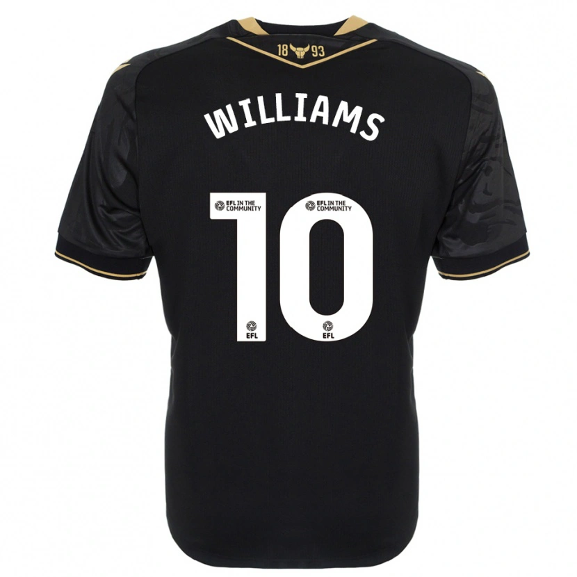 Danxen Heren Cheryl Williams #10 Zwart Goud Uitshirt Uittenue 2025/26 T-Shirt België