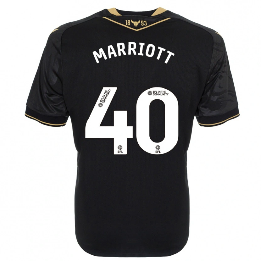 Danxen Heren Monty Marriott #40 Zwart Goud Uitshirt Uittenue 2025/26 T-Shirt België