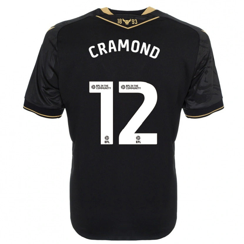 Danxen Heren Charlie Cramond #12 Zwart Goud Uitshirt Uittenue 2025/26 T-Shirt België