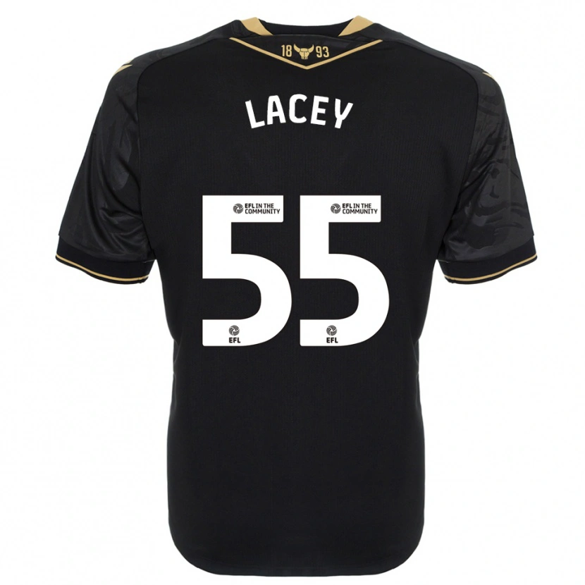 Danxen Heren Aaron Lacey #55 Zwart Goud Uitshirt Uittenue 2025/26 T-Shirt België