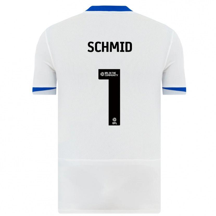 Danxen Heren Nicolas Schmid #1 Wit Zwart Uitshirt Uittenue 2025/26 T-Shirt België