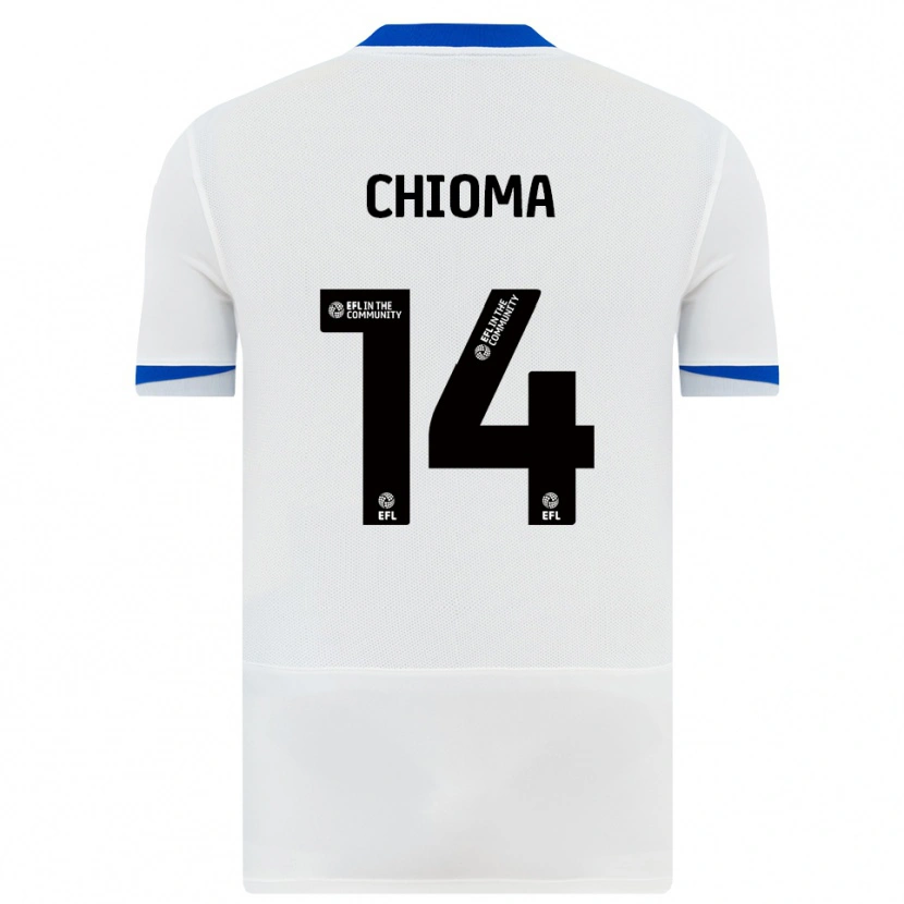 Danxen Heren Nathaniel Chioma #14 Wit Zwart Uitshirt Uittenue 2025/26 T-Shirt België