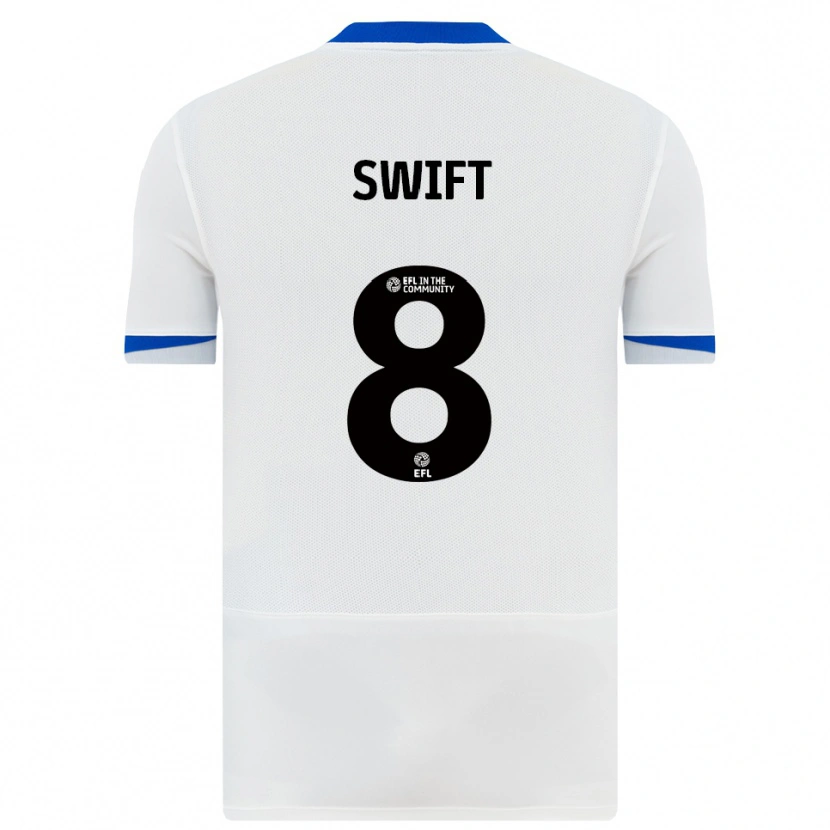 Danxen Heren John Swift #8 Wit Zwart Uitshirt Uittenue 2025/26 T-Shirt België