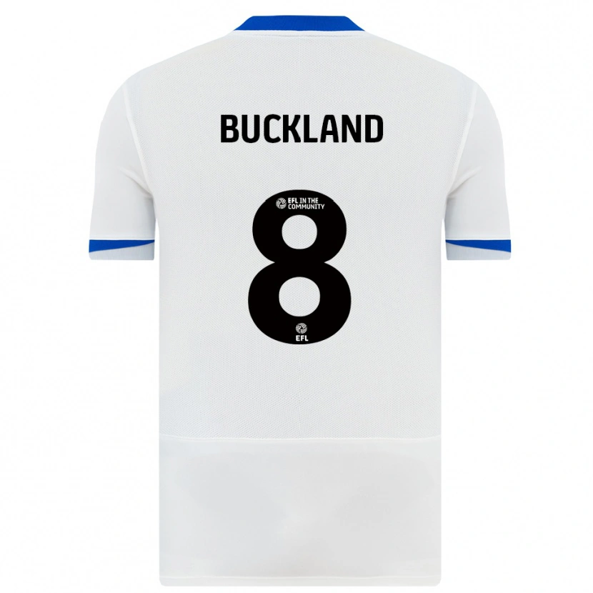 Danxen Heren Reggie Buckland #8 Wit Zwart Uitshirt Uittenue 2025/26 T-Shirt België