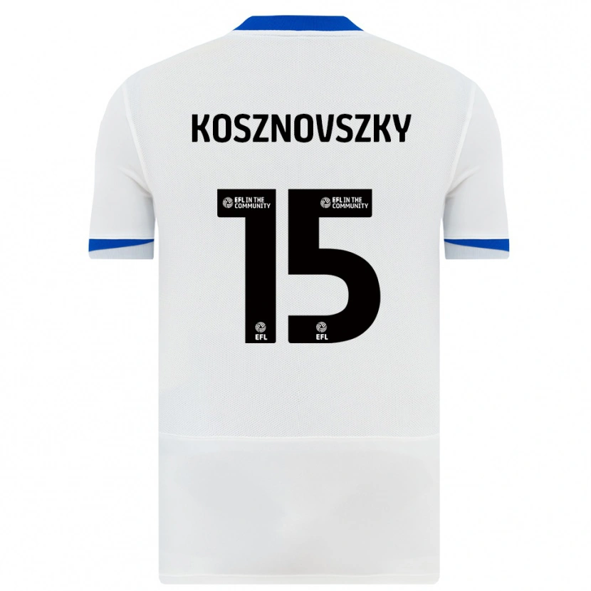 Danxen Heren Márk Kosznovszky #15 Wit Zwart Uitshirt Uittenue 2025/26 T-Shirt België