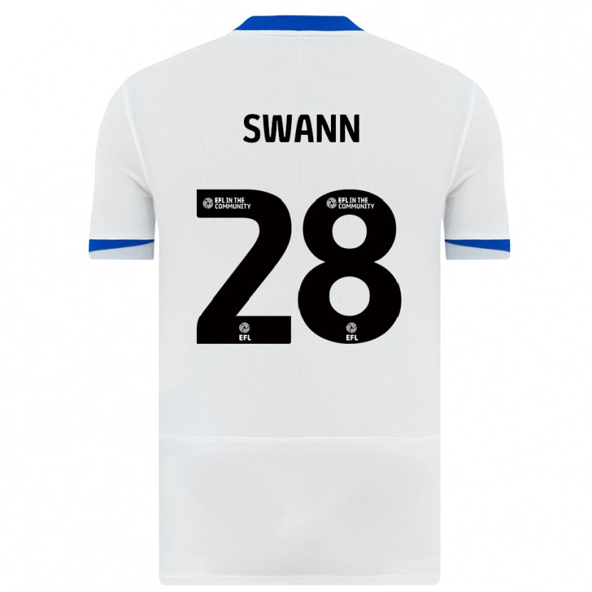 Danxen Heren Reuben Swann #28 Wit Zwart Uitshirt Uittenue 2025/26 T-Shirt België