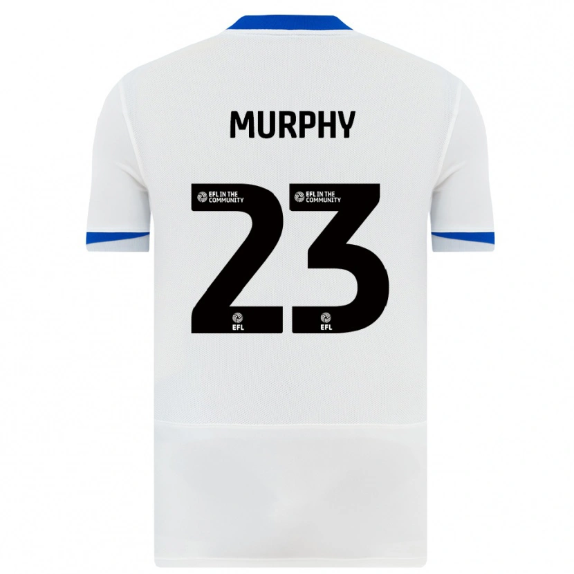 Danxen Heren Josh Murphy #23 Wit Zwart Uitshirt Uittenue 2025/26 T-Shirt België