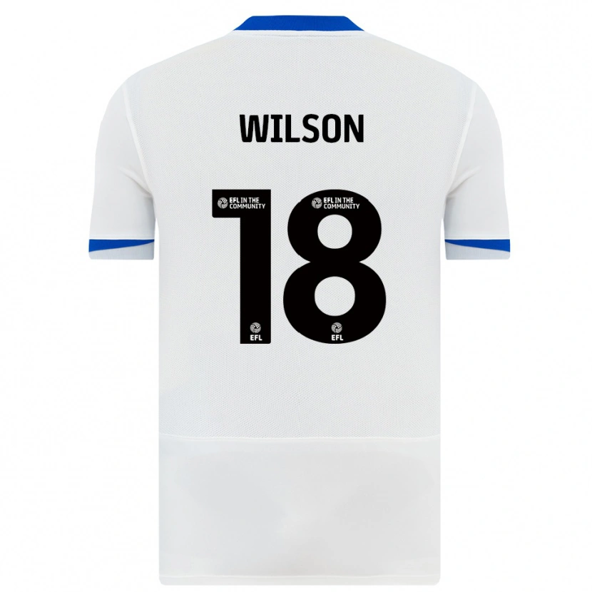 Danxen Heren George Wilson #18 Wit Zwart Uitshirt Uittenue 2025/26 T-Shirt België