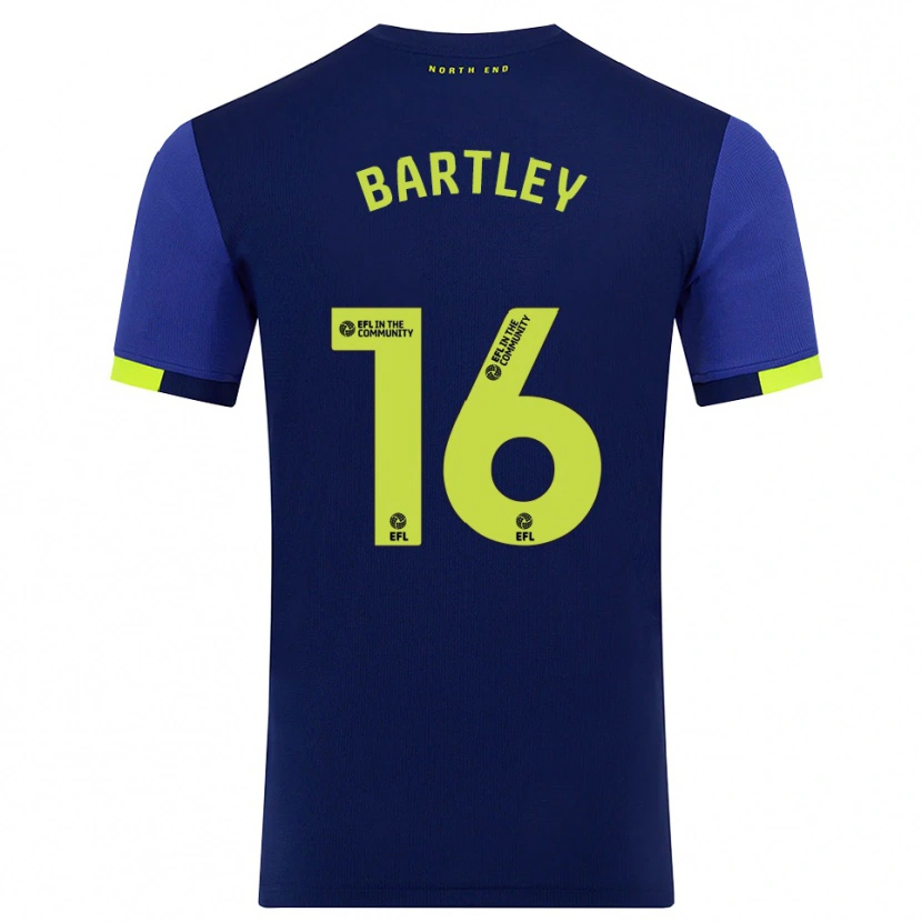 Danxen Heren Melanie Bartley #16 Marine Geel Uitshirt Uittenue 2025/26 T-Shirt België