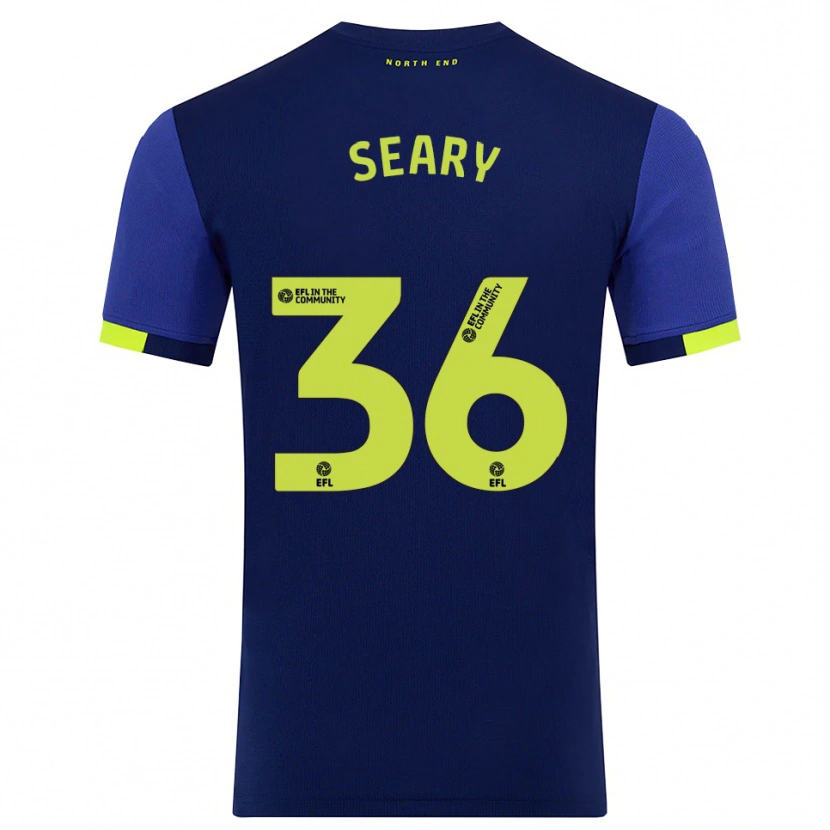 Danxen Heren Josh Seary #36 Marine Geel Uitshirt Uittenue 2025/26 T-Shirt België