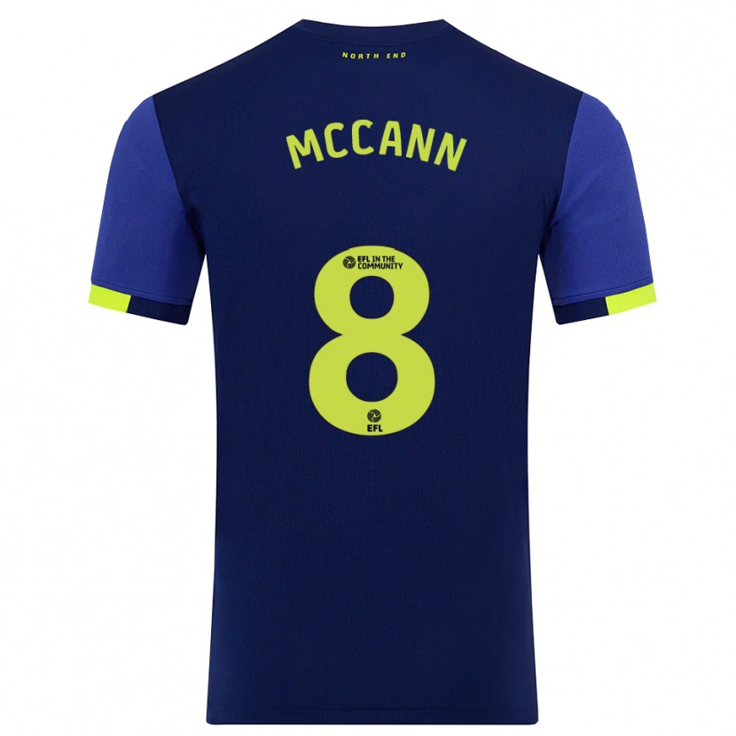 Danxen Heren Ali Mccann #8 Marine Geel Uitshirt Uittenue 2025/26 T-Shirt België