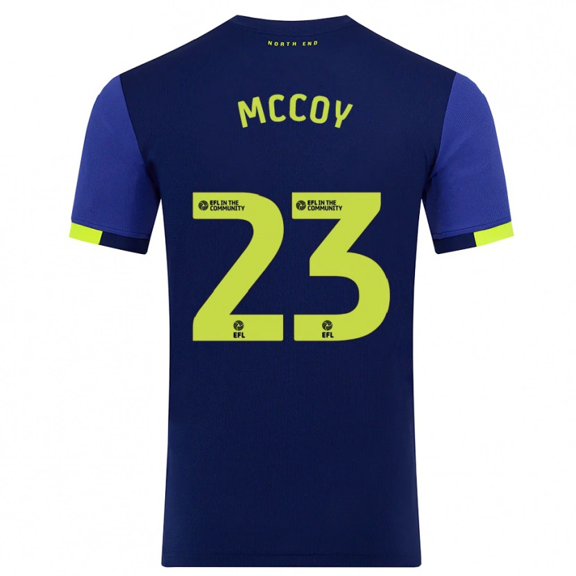 Danxen Heren Faye Mccoy #23 Marine Geel Uitshirt Uittenue 2025/26 T-Shirt België