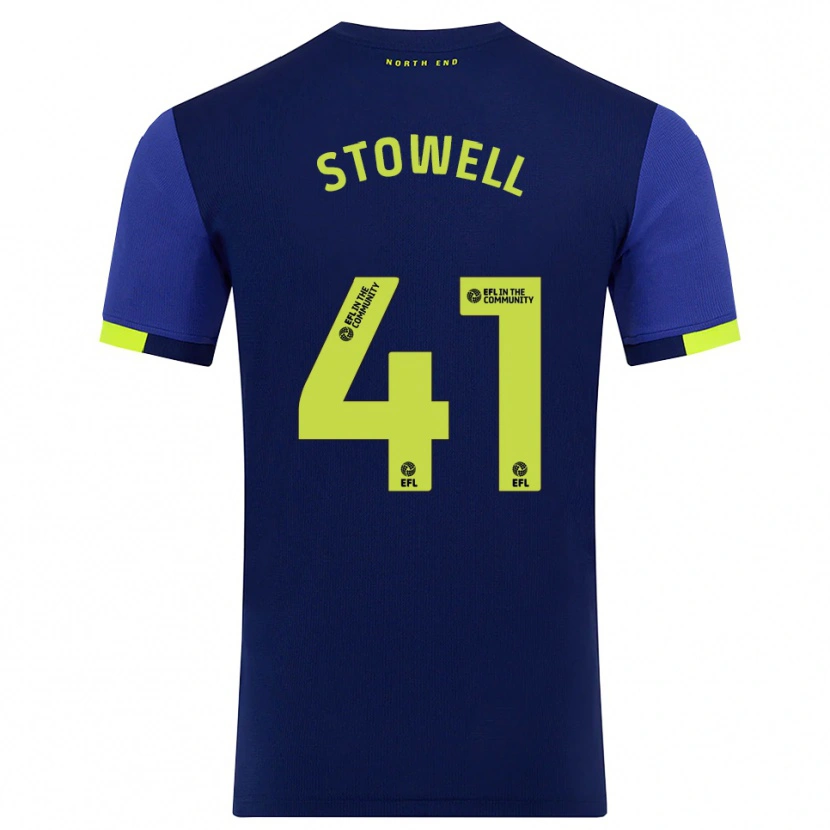 Danxen Heren Li-Bau Stowell #41 Marine Geel Uitshirt Uittenue 2025/26 T-Shirt België