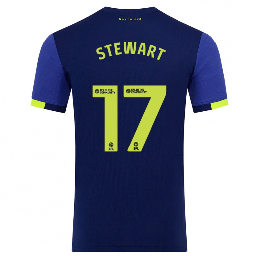 Danxen Heren Layton Stewart #17 Marine Geel Uitshirt Uittenue 2025/26 T-Shirt België