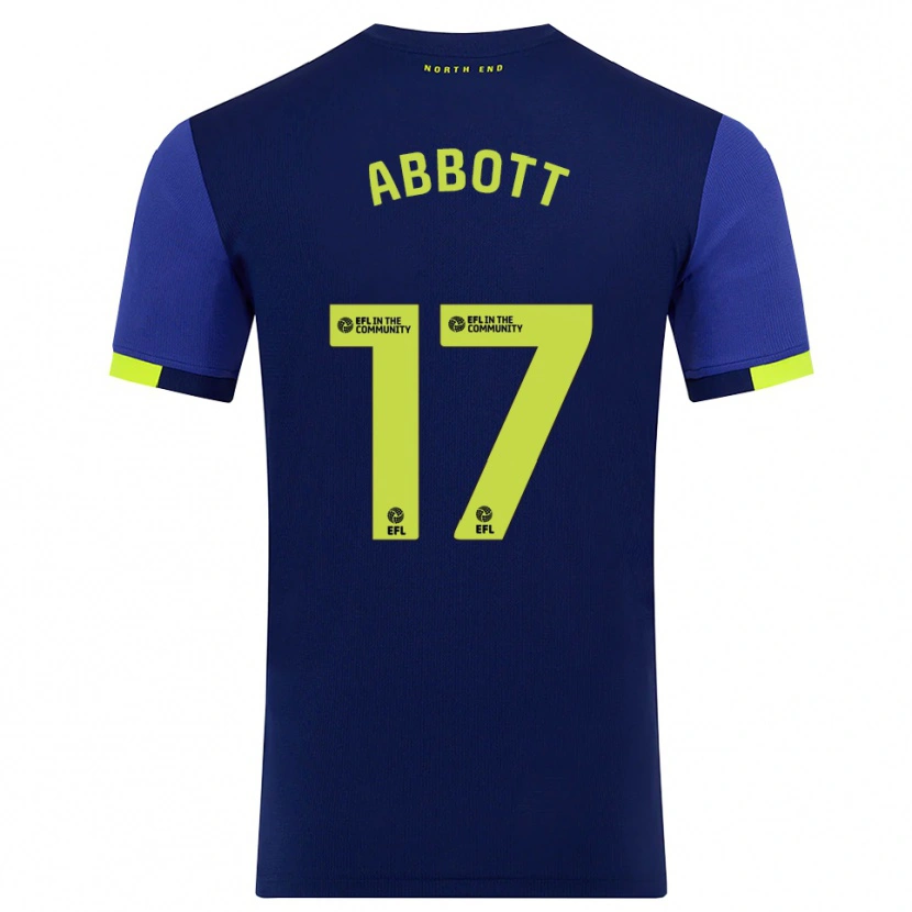Danxen Heren Becky Abbott #17 Marine Geel Uitshirt Uittenue 2025/26 T-Shirt België