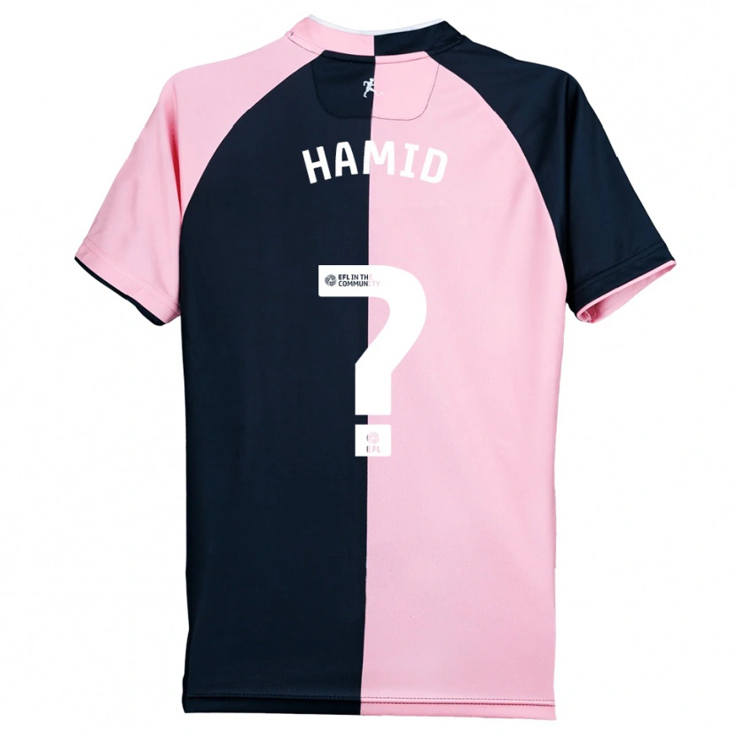 Danxen Heren Hassan Hamid #0 Roze Zwart Uitshirt Uittenue 2025/26 T-Shirt België
