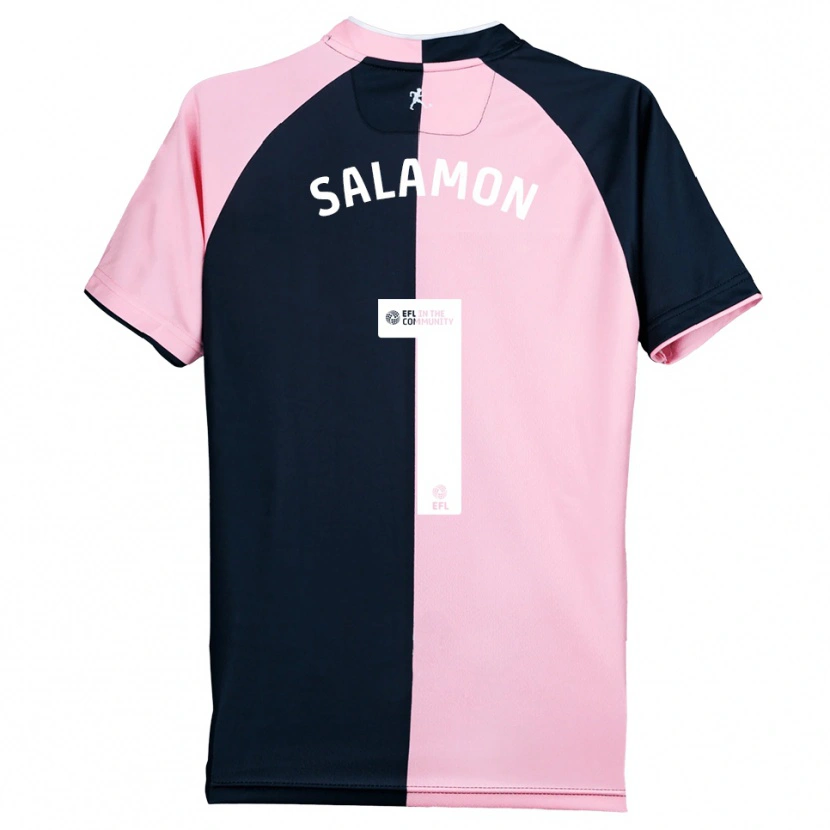 Danxen Heren Matteo Salamon #1 Roze Zwart Uitshirt Uittenue 2025/26 T-Shirt België