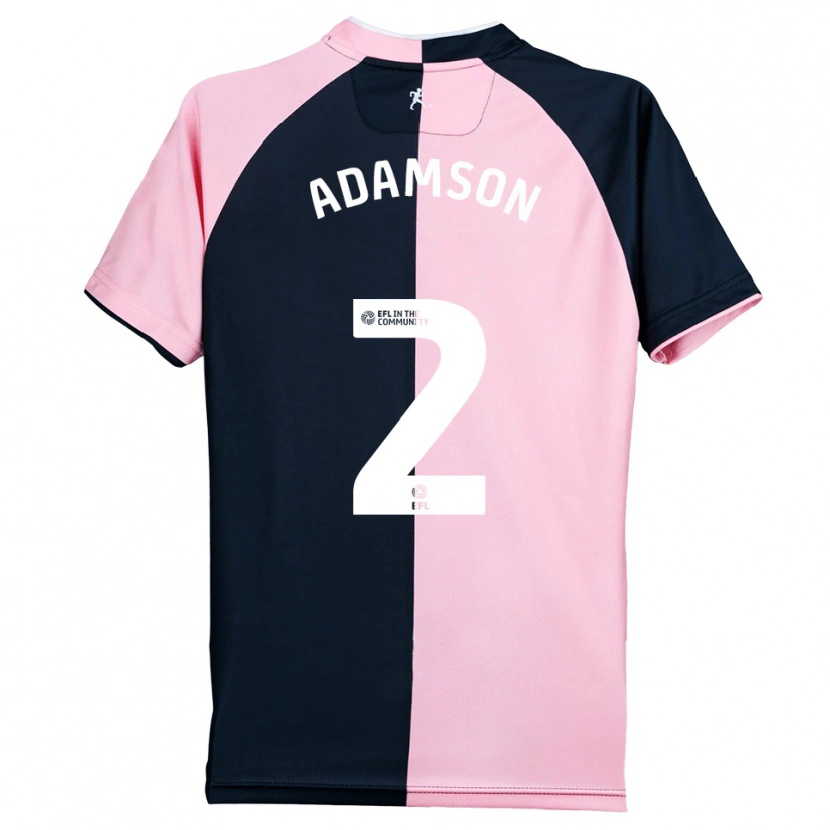 Danxen Heren Kealey Adamson #2 Roze Zwart Uitshirt Uittenue 2025/26 T-Shirt België