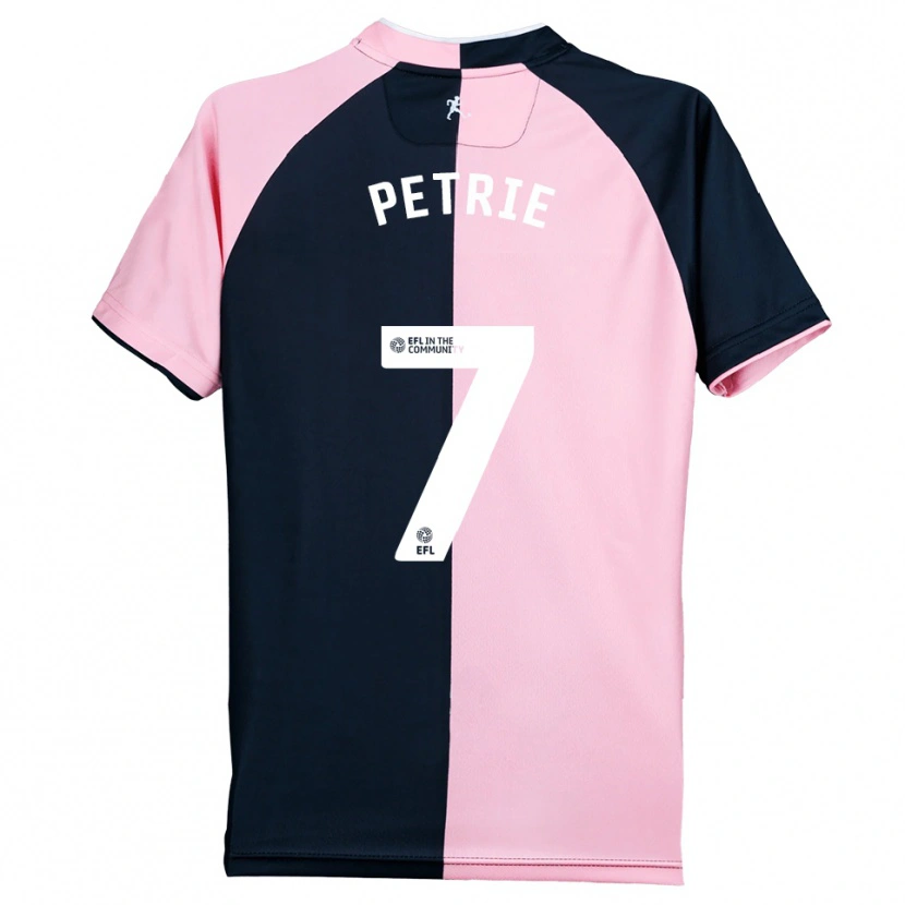 Danxen Heren Kieran Petrie #7 Roze Zwart Uitshirt Uittenue 2025/26 T-Shirt België