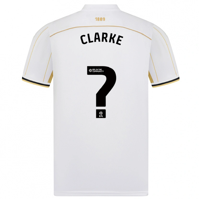 Danxen Heren Stafford Clarke #0 Wit Goud Uitshirt Uittenue 2025/26 T-Shirt België