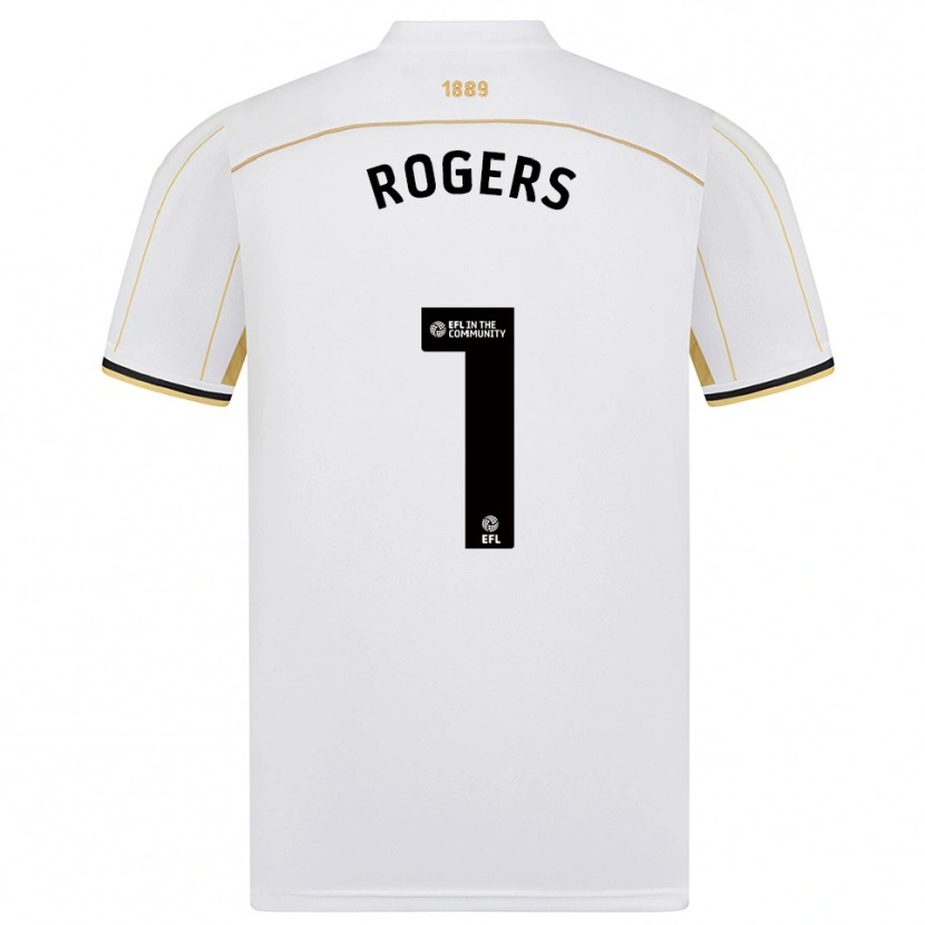 Danxen Heren Sian Rogers #1 Wit Goud Uitshirt Uittenue 2025/26 T-Shirt België