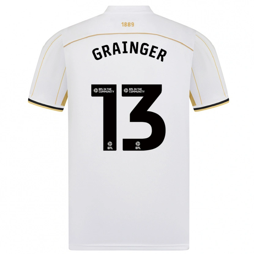 Danxen Heren Benjamin Grainger #13 Wit Goud Uitshirt Uittenue 2025/26 T-Shirt België