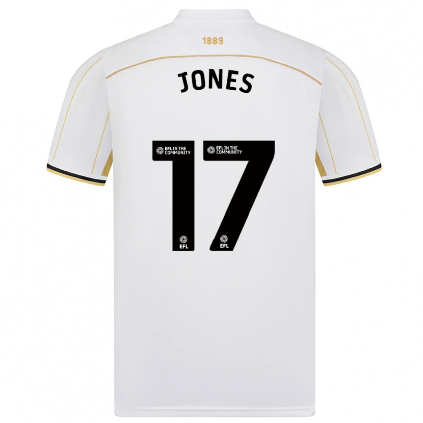 Danxen Heren Frankie Jones #17 Wit Goud Uitshirt Uittenue 2025/26 T-Shirt België
