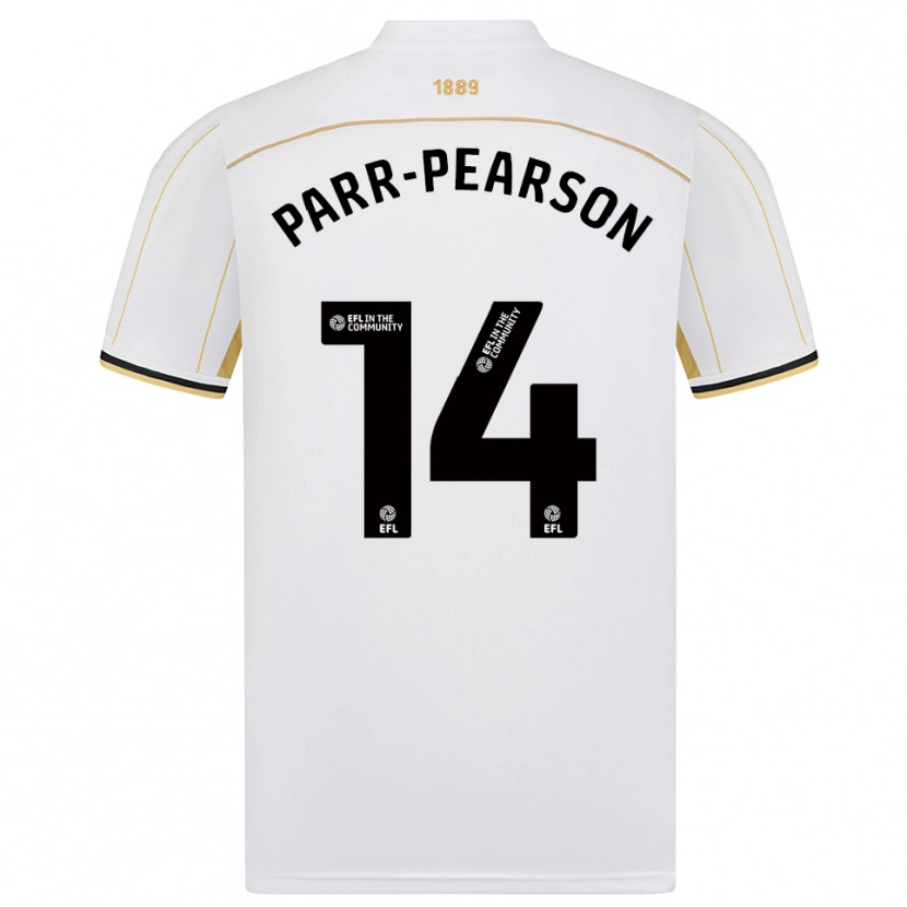 Danxen Heren Marley Parr-Pearson #14 Wit Goud Uitshirt Uittenue 2025/26 T-Shirt België