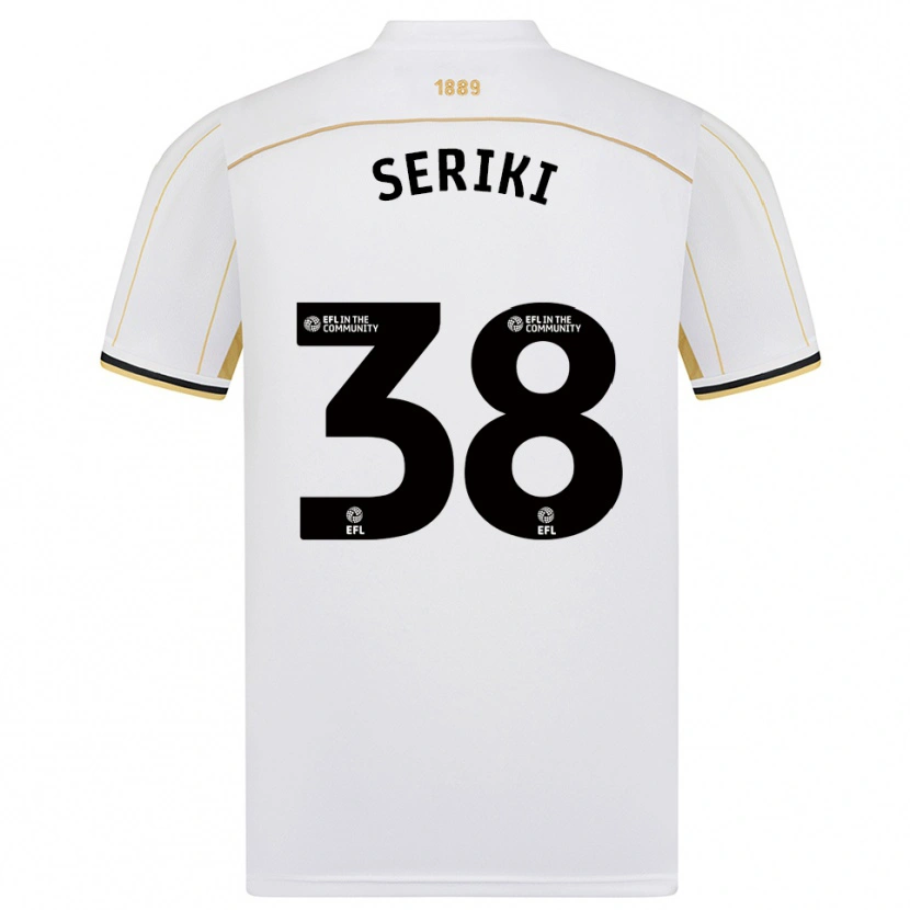 Danxen Heren Femi Seriki #38 Wit Goud Uitshirt Uittenue 2025/26 T-Shirt België