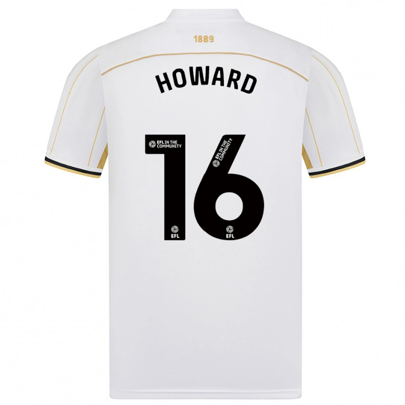 Danxen Heren Theo Howard #16 Wit Goud Uitshirt Uittenue 2025/26 T-Shirt België