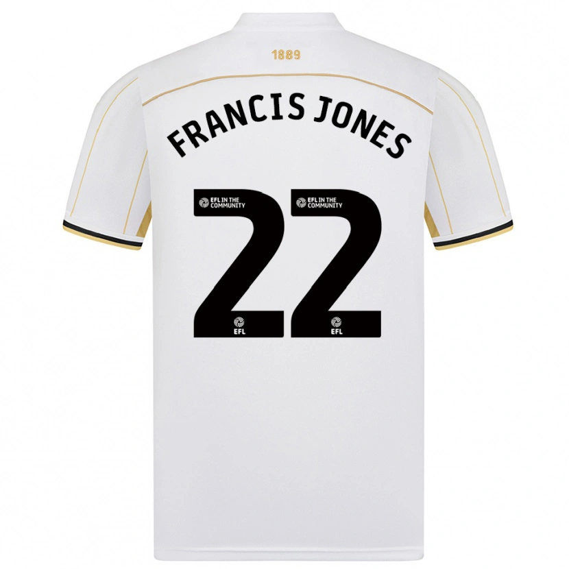Danxen Heren Maria Francis-Jones #22 Wit Goud Uitshirt Uittenue 2025/26 T-Shirt België