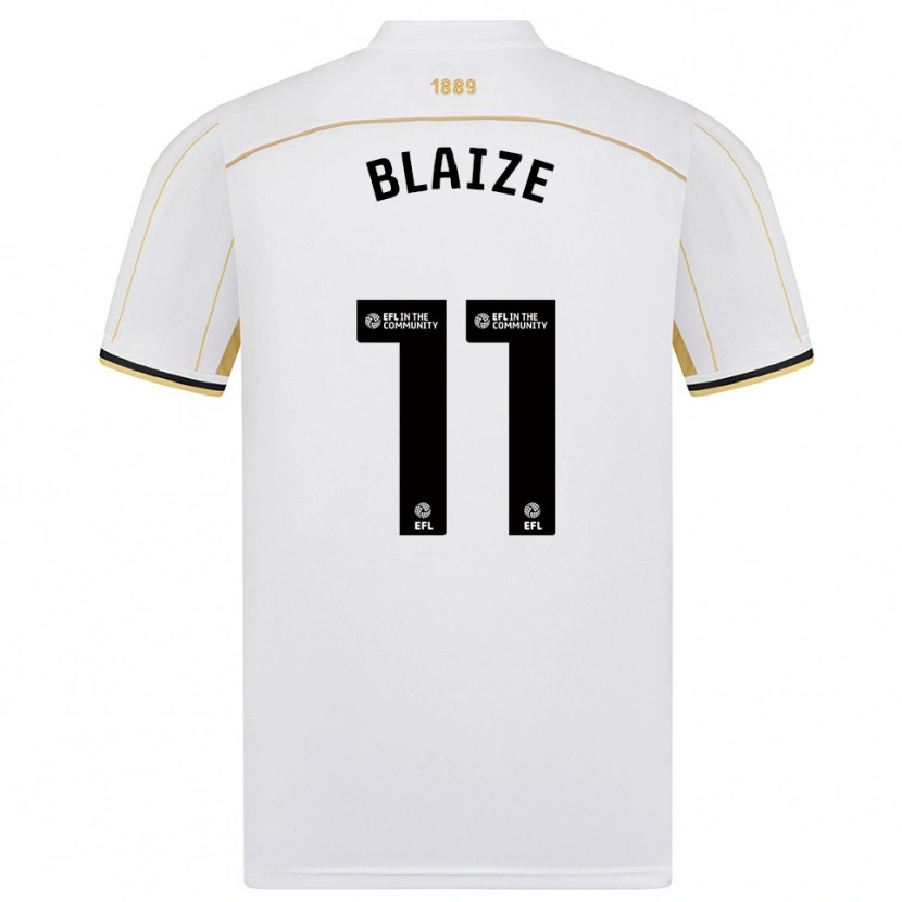 Danxen Heren Jackson Blaize #11 Wit Goud Uitshirt Uittenue 2025/26 T-Shirt België