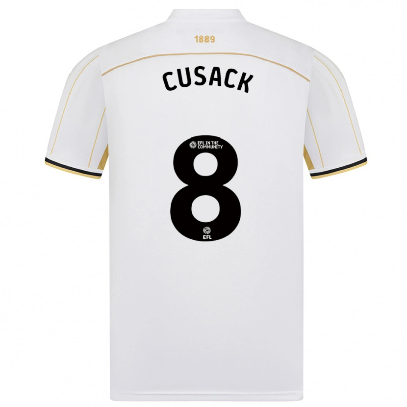 Danxen Heren Maddy Cusack † #8 Wit Goud Uitshirt Uittenue 2025/26 T-Shirt België