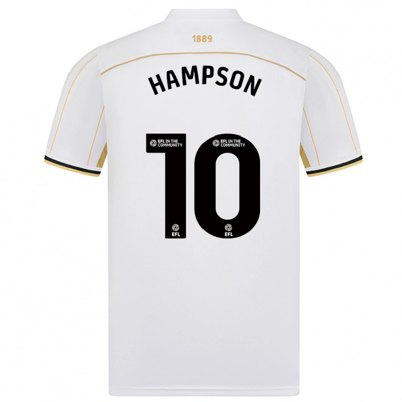 Danxen Heren Owen Hampson #10 Wit Goud Uitshirt Uittenue 2025/26 T-Shirt België