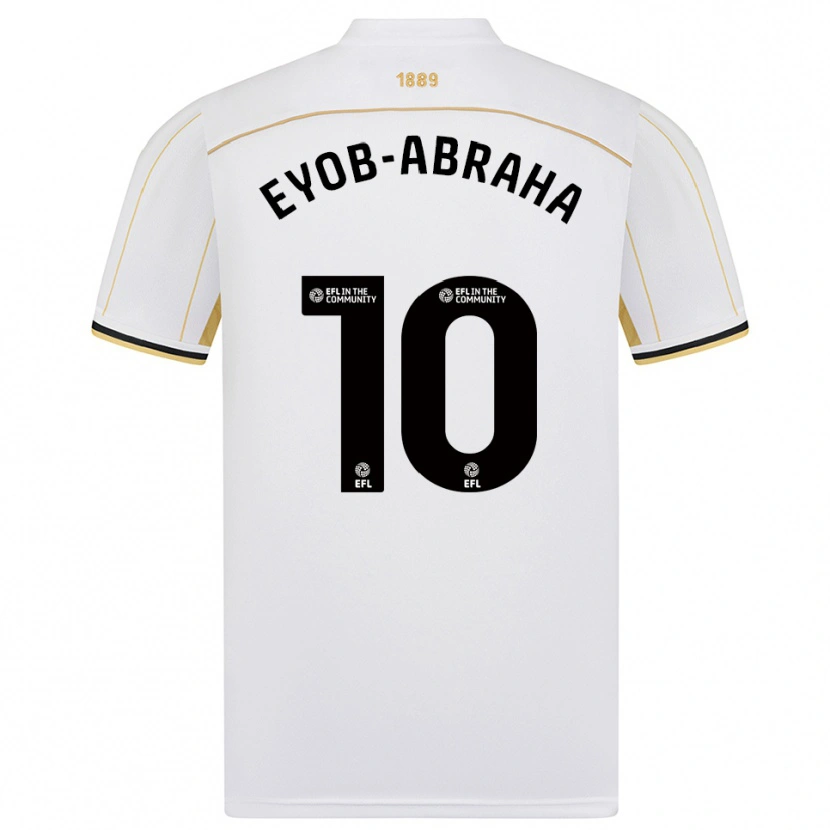 Danxen Heren Siem Eyob-Abraha #10 Wit Goud Uitshirt Uittenue 2025/26 T-Shirt België