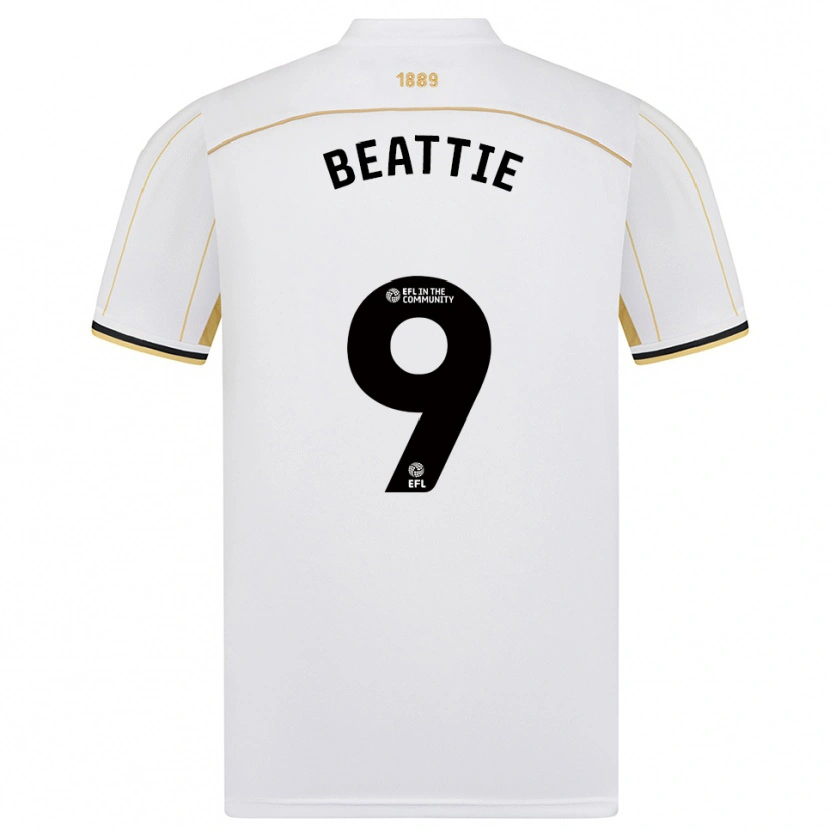 Danxen Heren Jevan Beattie #9 Wit Goud Uitshirt Uittenue 2025/26 T-Shirt België
