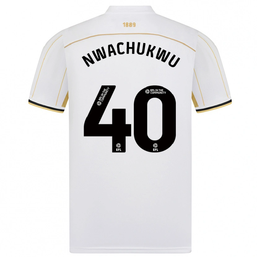Danxen Heren Christian Nwachukwu #40 Wit Goud Uitshirt Uittenue 2025/26 T-Shirt België