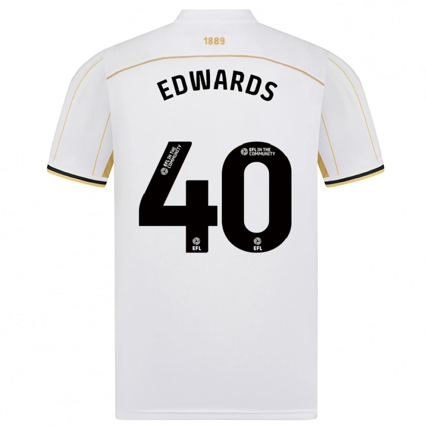 Danxen Heren Liv Edwards #40 Wit Goud Uitshirt Uittenue 2025/26 T-Shirt België