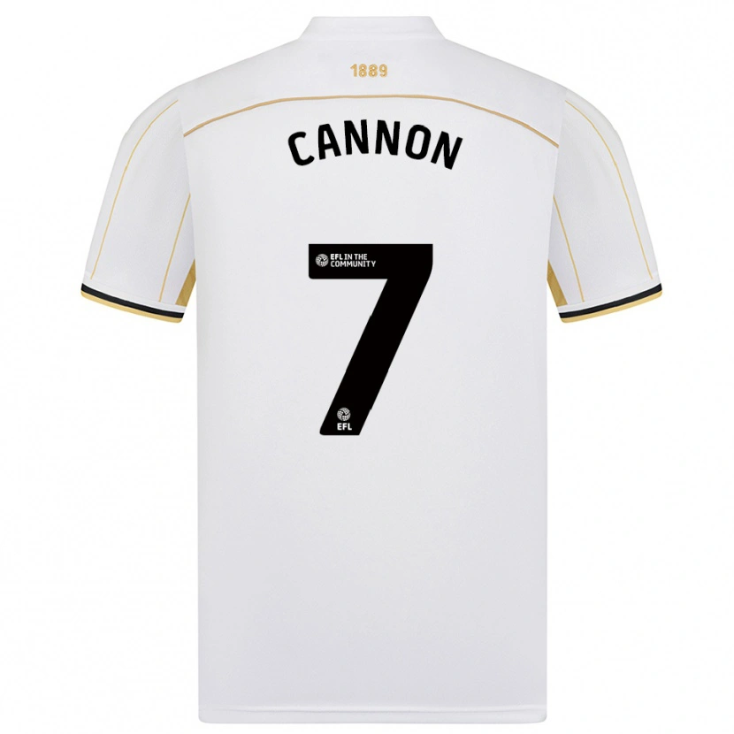 Danxen Heren Tom Cannon #7 Wit Goud Uitshirt Uittenue 2025/26 T-Shirt België