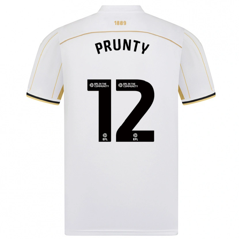 Danxen Heren Jayden Prunty #12 Wit Goud Uitshirt Uittenue 2025/26 T-Shirt België