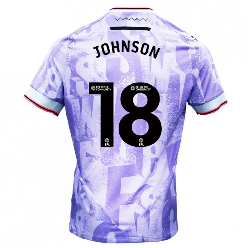 Danxen Heren Marvin Johnson #18 Lila Wit Uitshirt Uittenue 2025/26 T-Shirt België