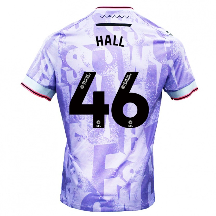 Danxen Heren Jack Hall #46 Lila Wit Uitshirt Uittenue 2025/26 T-Shirt België