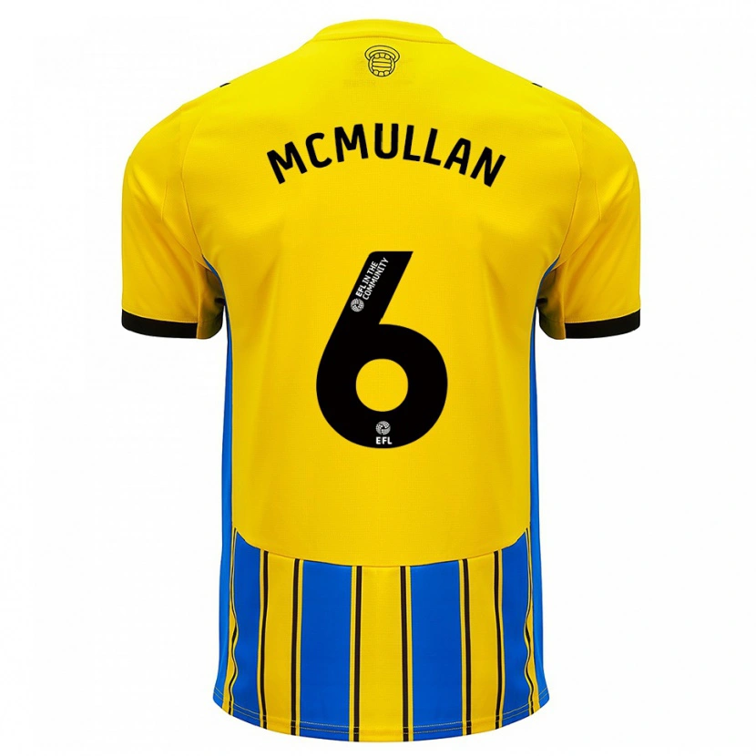 Danxen Heren Korban Mcmullan #6 Blauw Geel Uitshirt Uittenue 2025/26 T-Shirt België