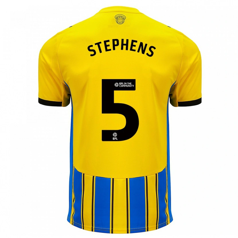 Danxen Heren Jack Stephens #5 Blauw Geel Uitshirt Uittenue 2025/26 T-Shirt België