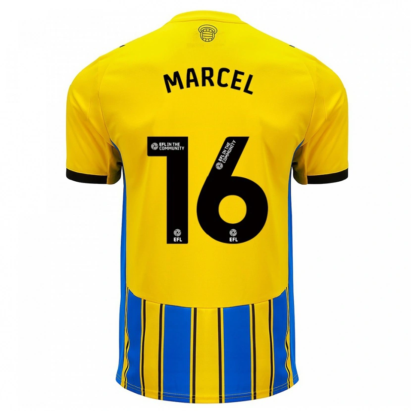 Danxen Heren Lewis Marcel #16 Blauw Geel Uitshirt Uittenue 2025/26 T-Shirt België
