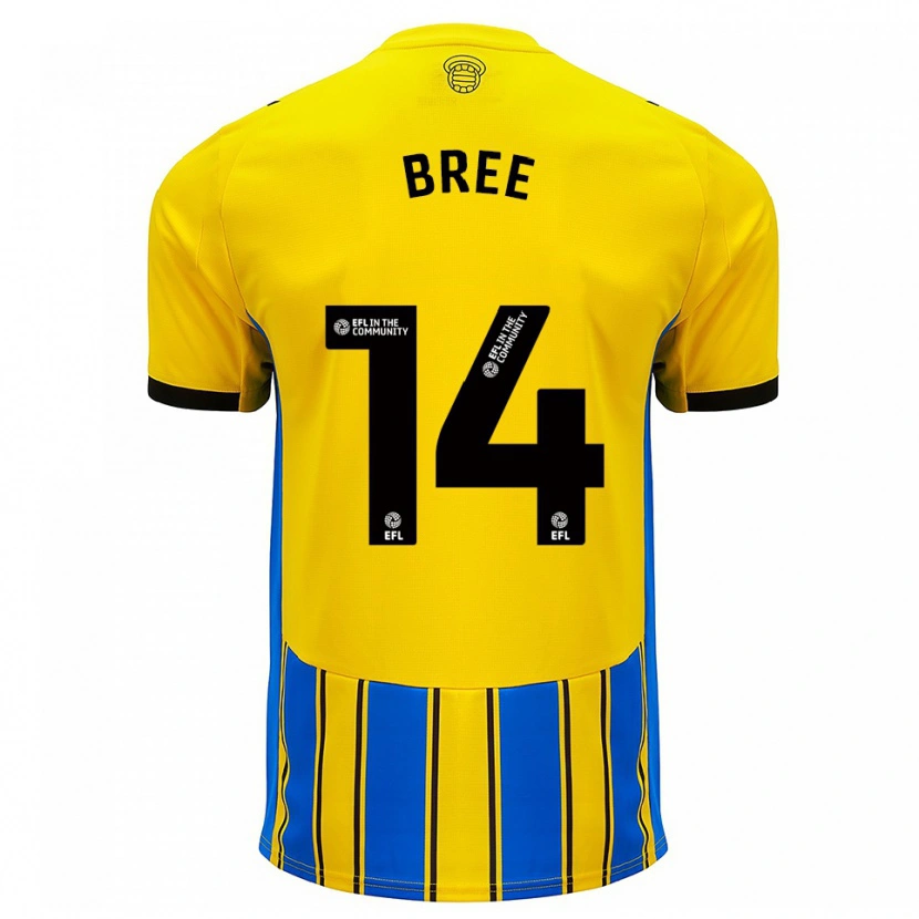 Danxen Heren James Bree #14 Blauw Geel Uitshirt Uittenue 2025/26 T-Shirt België
