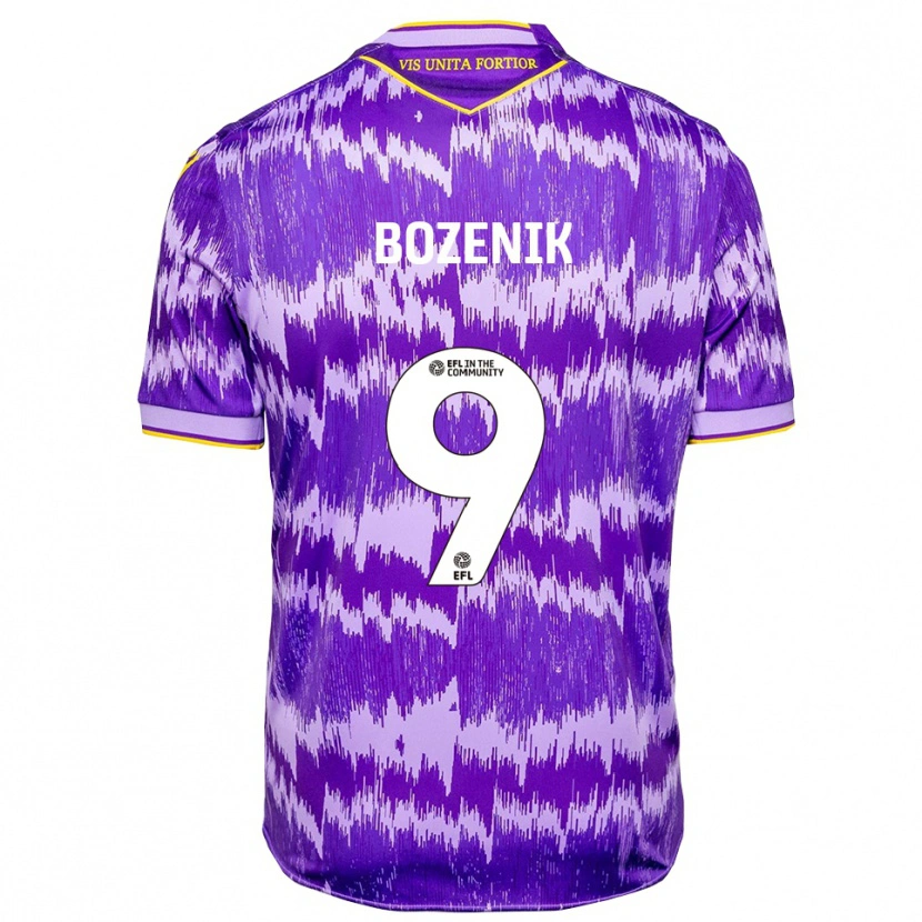 Danxen Heren Róbert Boženík #9 Paars Geel Uitshirt Uittenue 2025/26 T-Shirt België