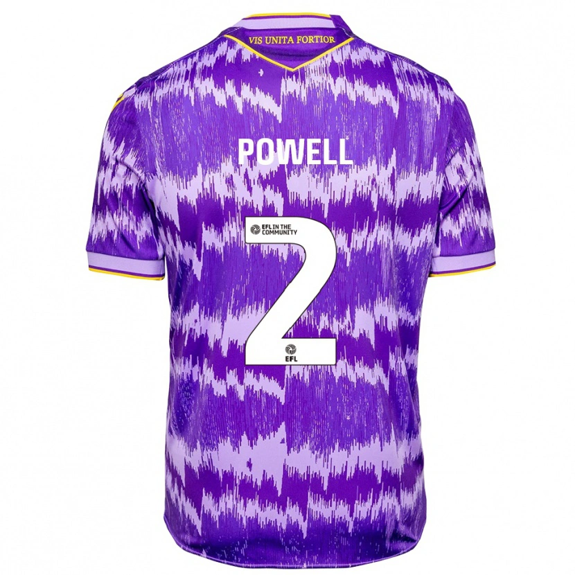 Danxen Heren Owen Powell #2 Paars Geel Uitshirt Uittenue 2025/26 T-Shirt België